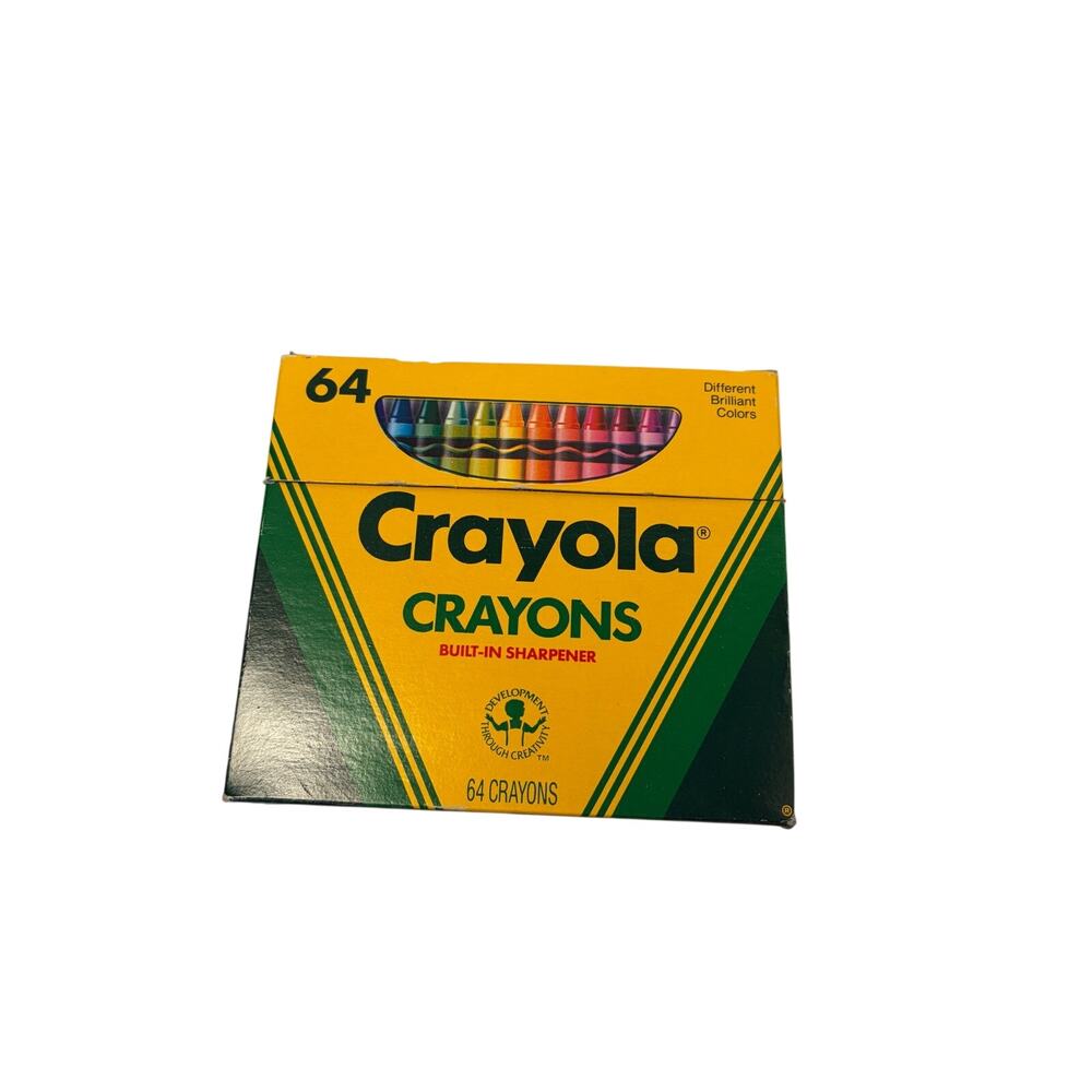 VTG Crayola Crayons 64 pack - Binney & Smith 1988. includes retired colors